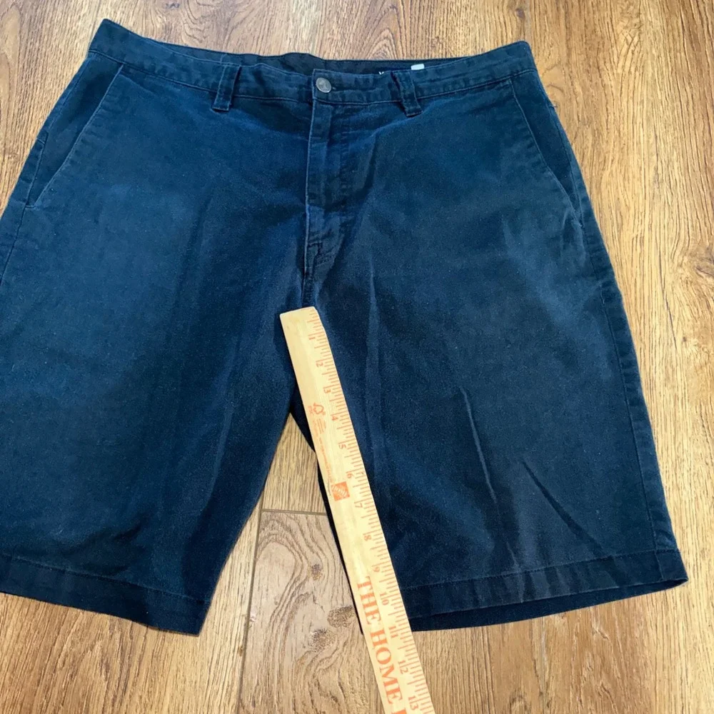 Volcom Frickin Modern Stretch Chino Shorts Mens 36 Black Skate Surf casual